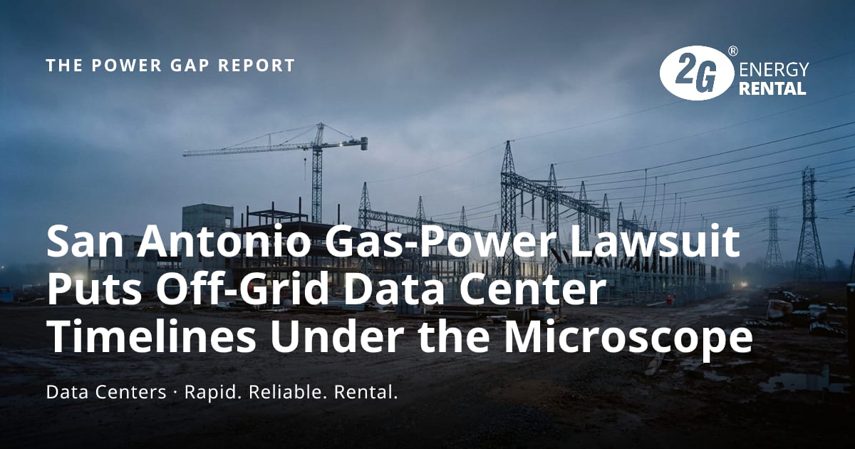 San Antonio Gas-Power Lawsuit Puts Off-Grid Data Center Timelines Under the Microscope